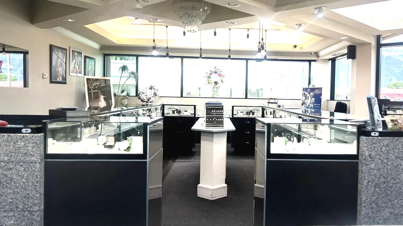 Ari Diamonds store interior — 30 years of fine jewelry