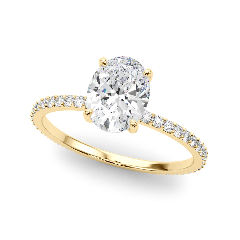 Oval solitaire engagement ring — your vision